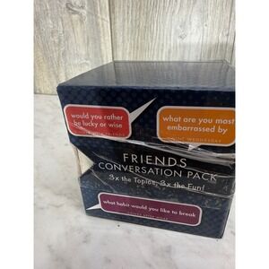 TableTopics Friends Conversation Pack 3-In-1 To Go Set Dinner Drinks Wine NEW